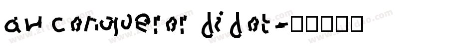aw conqueror didot字体转换